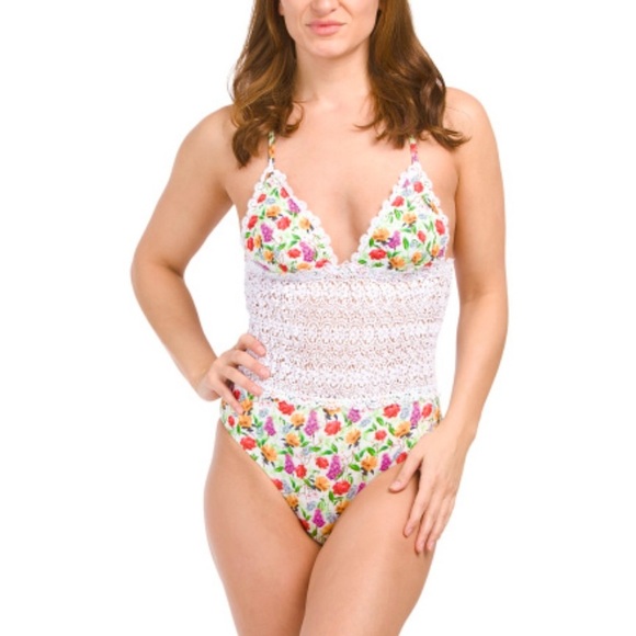 Charo Ruiz Ibiza Rola One Piece Swimsuit in White Bonita size M NEW - Picture 1 of 8